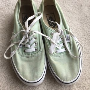 Mint Vans Size Women’s 6.5